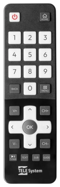 Telecomando tv Telesystem 58035024 VIDAA Easy Black