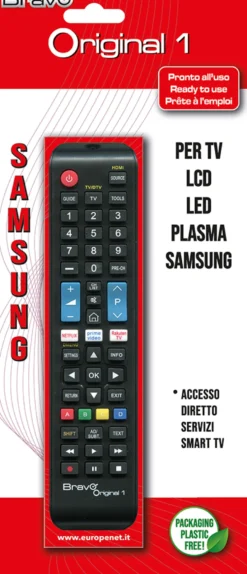 Telecomando universale Bravo Original1 per TV Samsung con illuminazione
