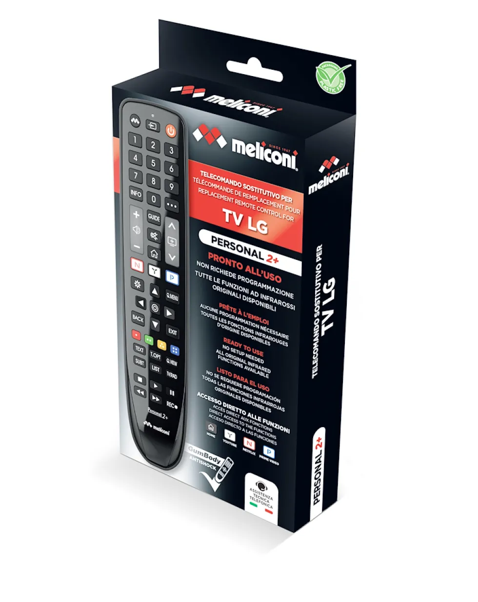 Telecomando universale Meliconi 808014 per 8 dispositivi