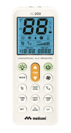 Telecomando universale per condizionatori Meliconi AC200 con display LCD