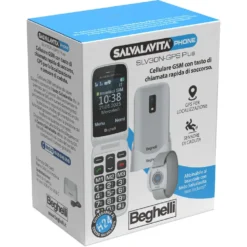 Telefoni cellulare Beghelli SLV30N-GPS Plus ECODESIGN con GPS e tasto Salvalavita