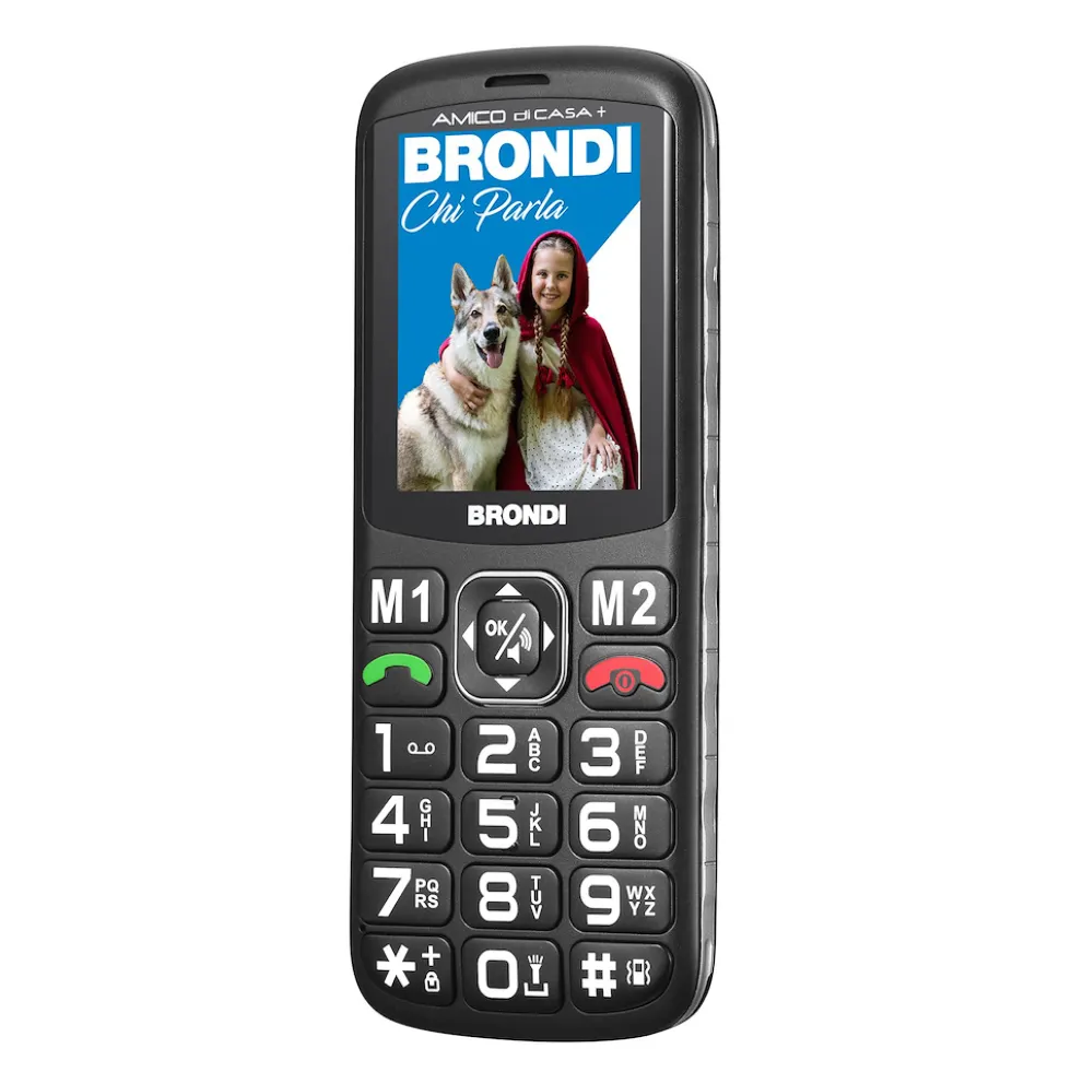 Telefono Brondi Amico di Casa+ con fotocamera e Dual SIM