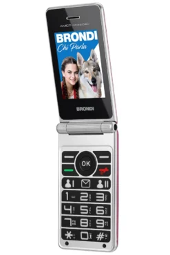 Telefono Brondi Amico Prezioso a conchiglia con tasto SOS