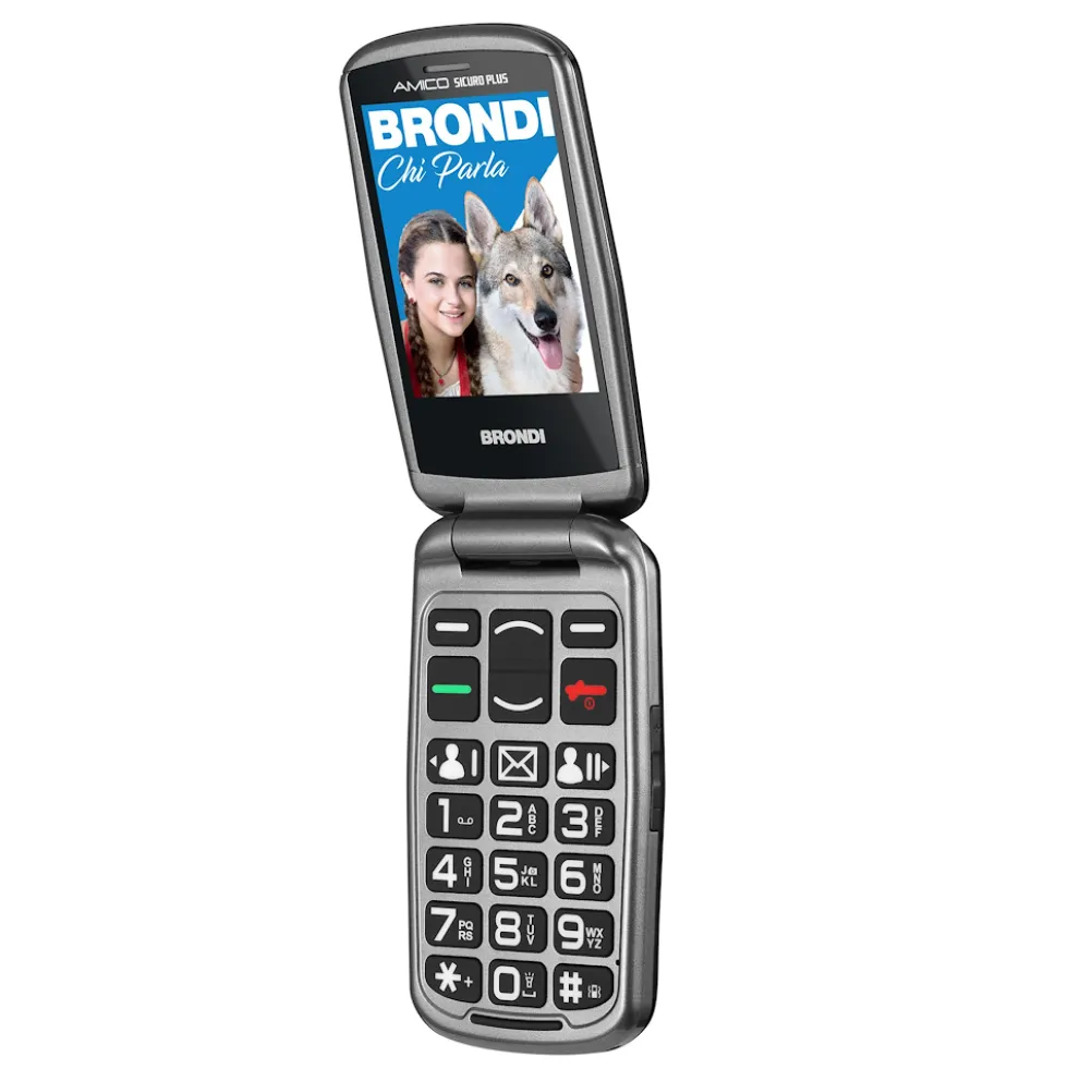 Telefono Brondi Amico Sicuro Plus con braccialetto SOS