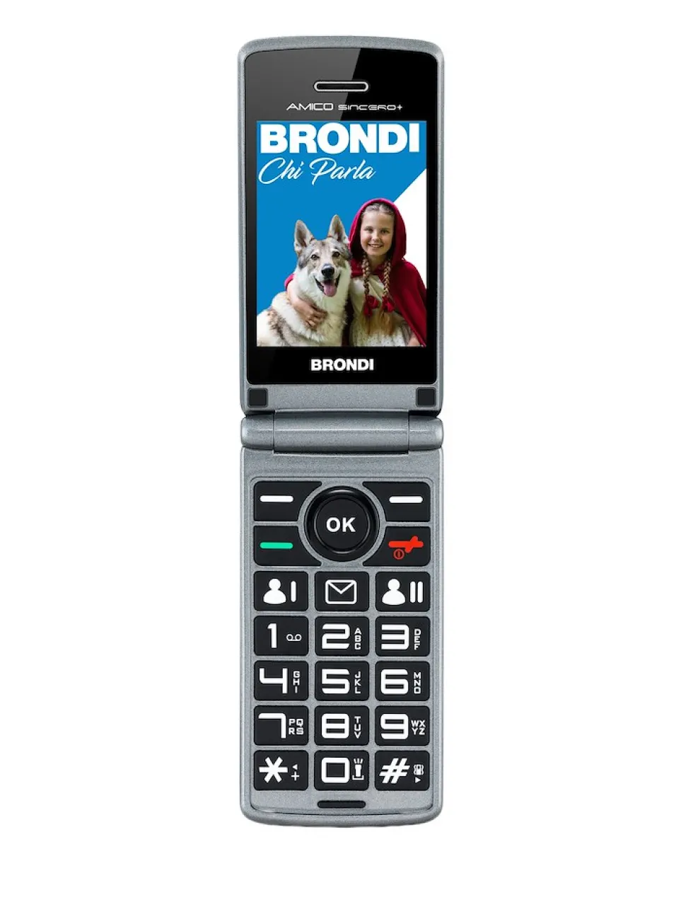 Telefono BRONDI AMICO SINCERO+ con tasti retroilluminati