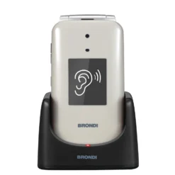 Telefono Brondi Amico Supervoice 2.8 Tortora con tasto SOS