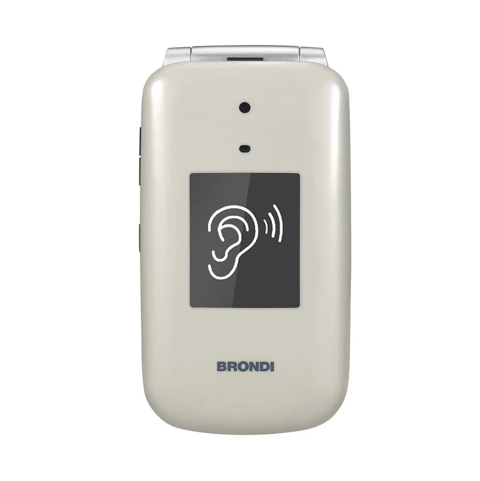 Telefono Brondi Amico Supervoice 2.8 Tortora con tasto SOS