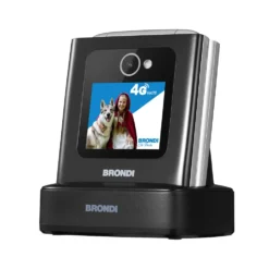 Telefono Brondi Amico Tuo 4G nero flip dual sim