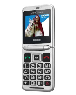 Telefono Brondi Amico Tuo 4G nero flip dual sim