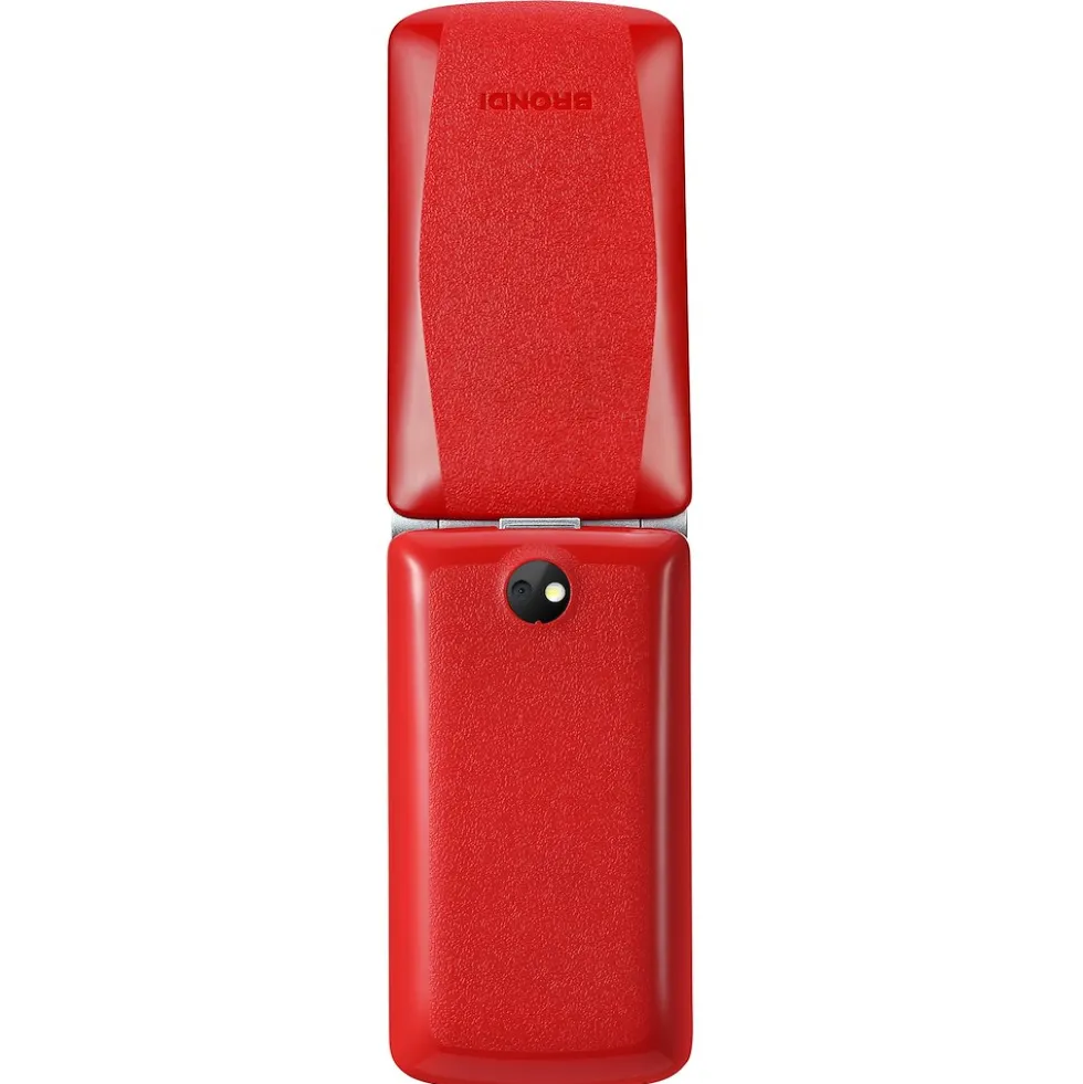 Telefono Brondi Fox S rosso con flip e tasti retroilluminati