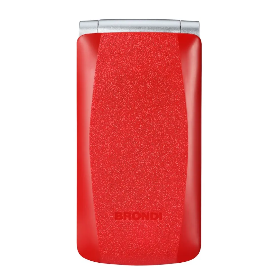 Telefono Brondi Fox S rosso con flip e tasti retroilluminati