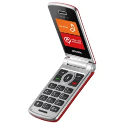 Telefono Brondi Fox S rosso con flip e tasti retroilluminati