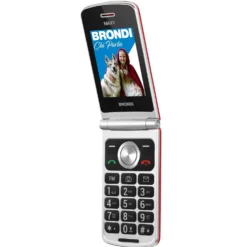 Telefono Brondi Maxy Red a flip semplice e funzionale Dual SIM