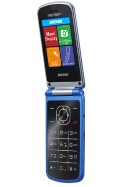 Telefono Brondi PRESIDENTBLUMETAL clamshell Dual SIM Bluetooth