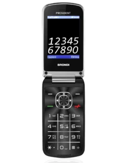 Telefono Brondi Presidentnero clamshell dual sim