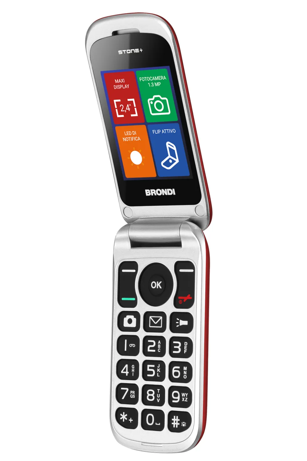 Telefono Brondi Stone+ rosso