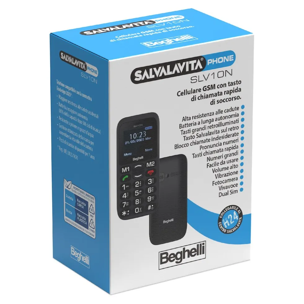 Telefono cellulare Beghelli SLV10N ECO con fotocamera