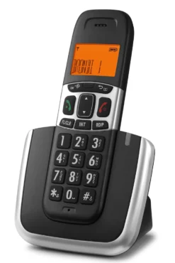 Telefono cordless Brondi Bravo Platinum con display retroilluminato