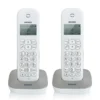 Telefono cordless Brondi Galatwinbiancogrigio con identificazione chiamate