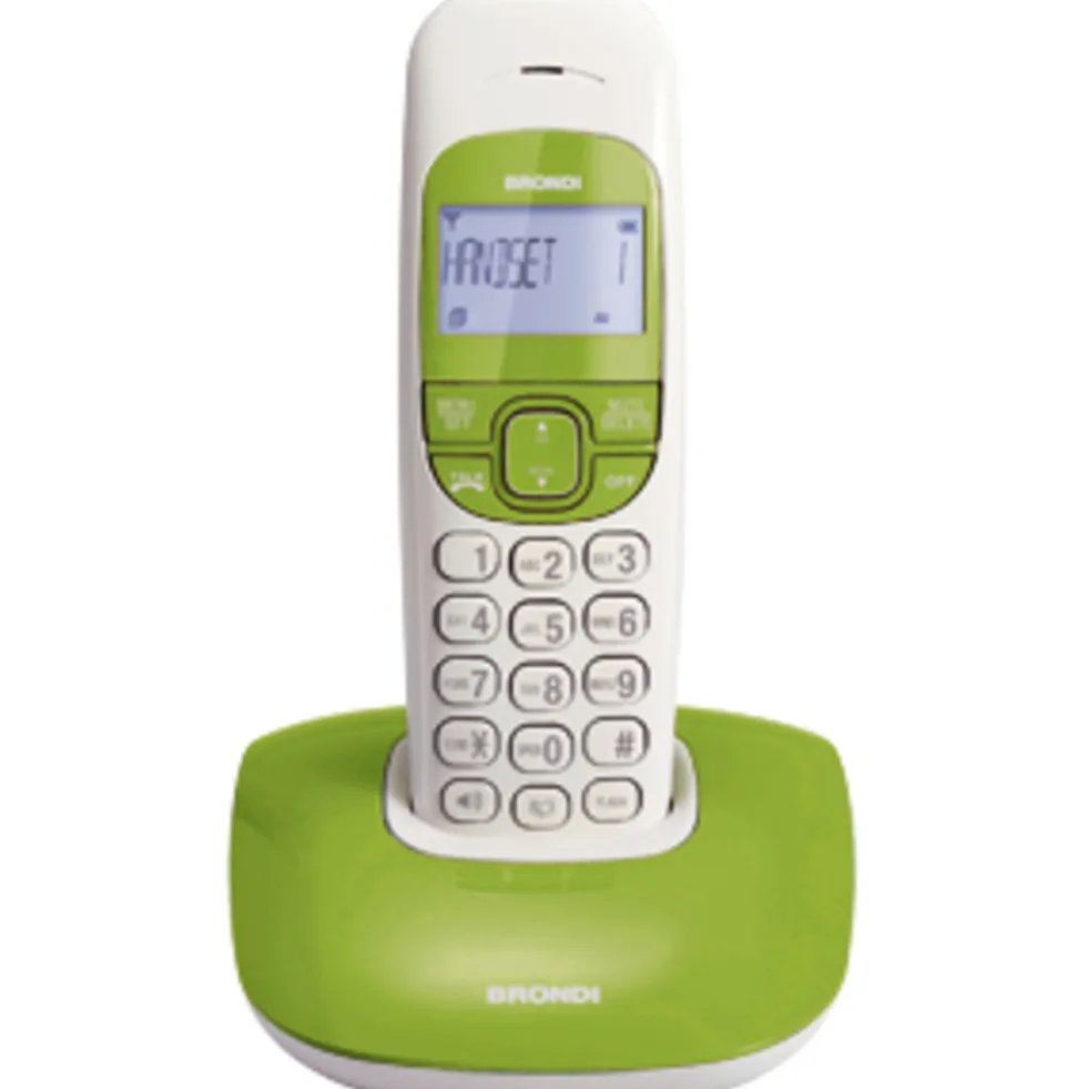 Telefono cordless Brondi NiceVerde/Bianco con vivavoce