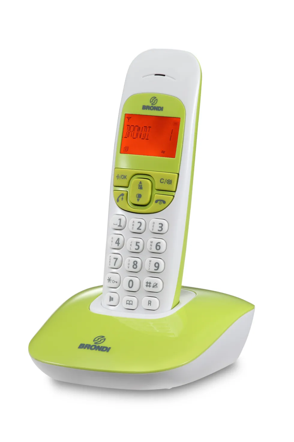 Telefono cordless Brondi NiceVerde/Bianco con vivavoce
