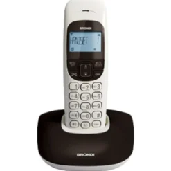 Telefono cordless Brondi Nicenero/Bianco con vivavoce