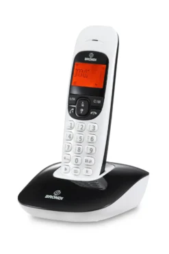 Telefono cordless Brondi Nicenero/Bianco con vivavoce