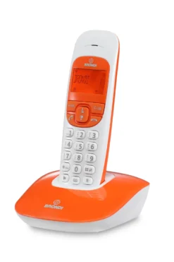 Telefono cordless Brondi Nice Arancio/Bianco con vivavoce