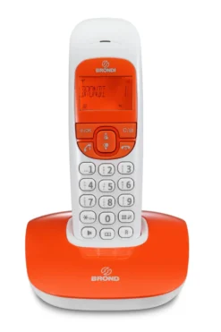 Telefono cordless Brondi Nice Arancio/Bianco con vivavoce