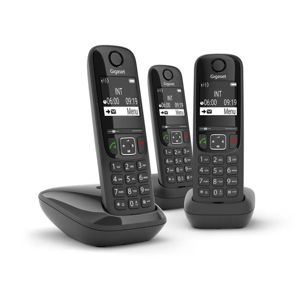 Telefono cordless Gigaset AS690 Duo con viva voce e 2 cornette