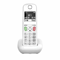 Telefono cordless Gigaset E270 bianco con vivavoce e tastiera retroilluminata