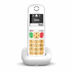 Telefono cordless Gigaset E270 bianco con vivavoce e tastiera retroilluminata