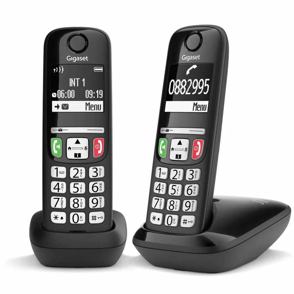 Telefono cordless Gigaset E270 Duo Black con vivavoce