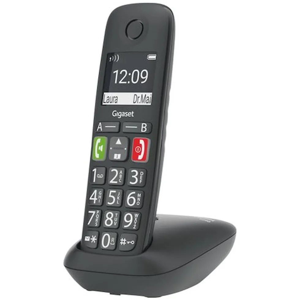 Telefono cordless Gigaset E290, tastiera retroilluminata e 150 numeri in rubrica