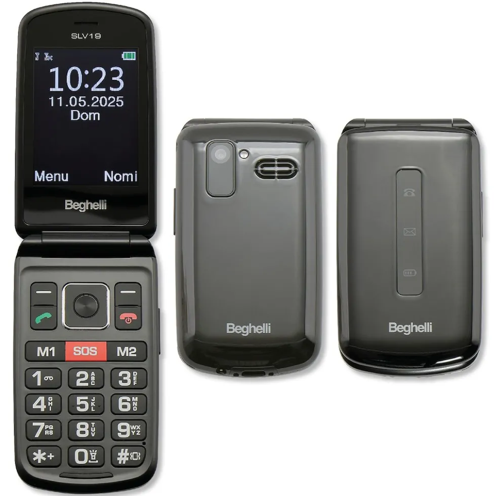 Telefono Salvalavita Beghelli SLV19N ECO, dual SIM e fotocamera