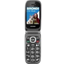 Telefono senior Brondi Amico Leale+ flip con Dual SIM