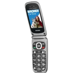 Telefono senior Brondi Amico Leale+ flip con Dual SIM