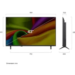 Televisore LG 43NU850B6LA AI 4K UHD con Nano Detail Enhancer