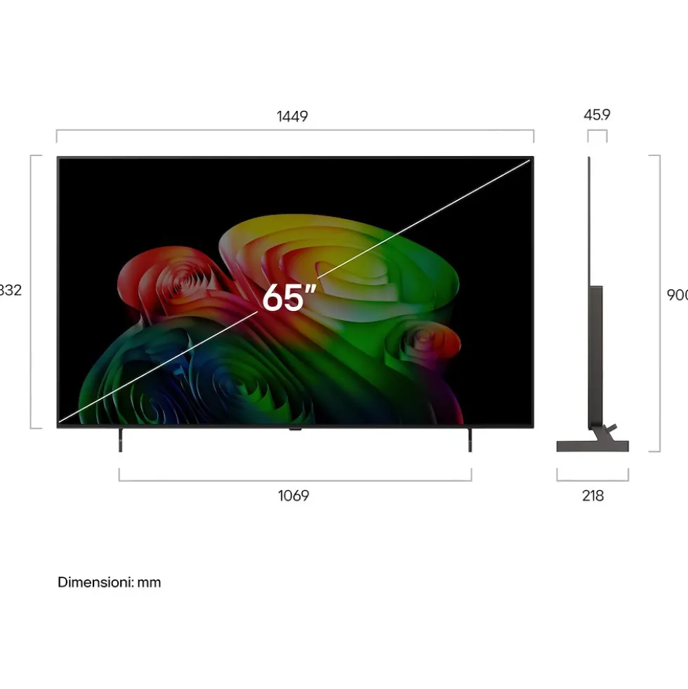 Televisore LG OLED 65" Serie B6E OLED65B6ELC, 4K UHD con processore Alpha 8 Gen 3