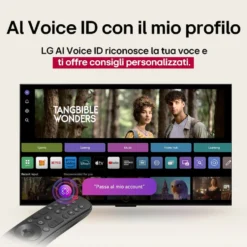 Televisore LG 75QNED80A6A con tecnologia QNED e processore a7 Gen8