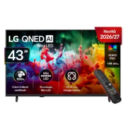Televisore QNED LG ELECTRONICS 43QNED70B6C.API con Mini LED 4K