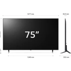 Televisore QNED LG 75QNED80T6A con processore a5 Gen7 e Smart TV WebOS