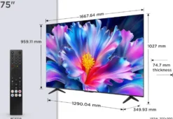Televisore TCL 75P6L 75” 4K HDR con Google TV