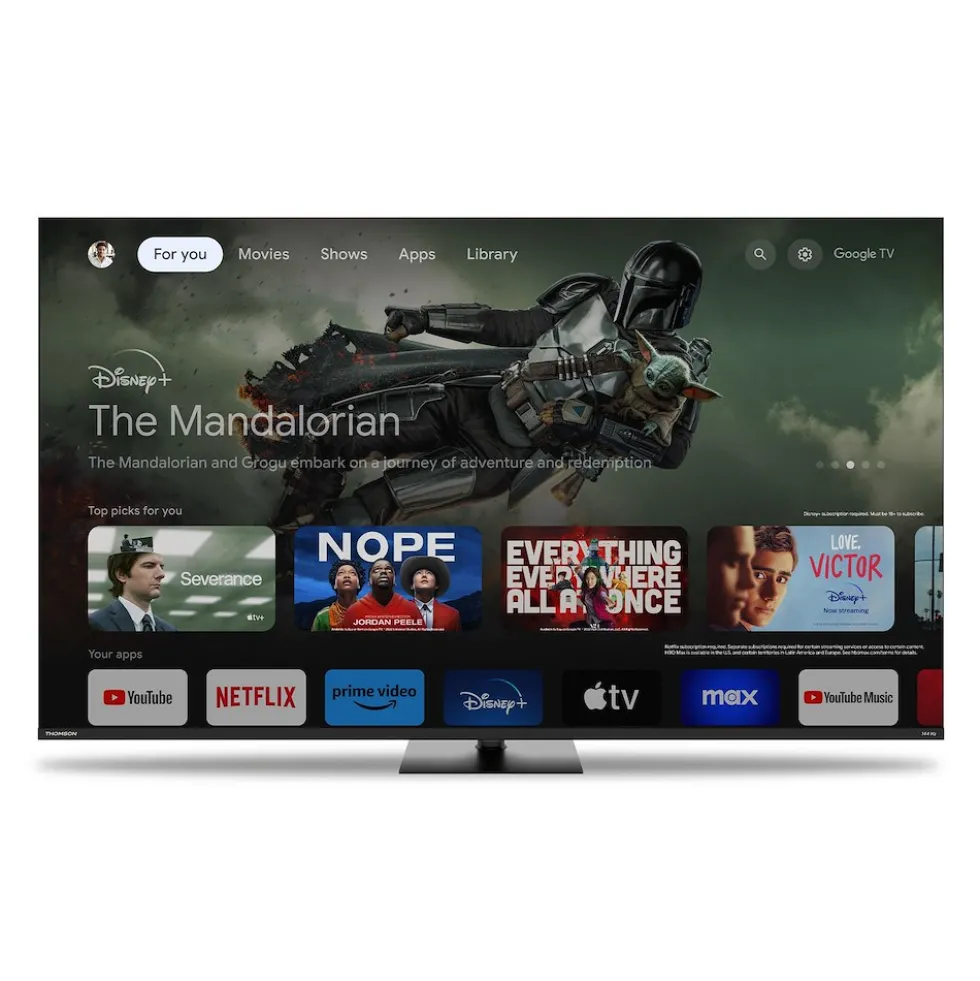 Televisore Thomson QLED 65 pollici 4K 144Hz Google TV