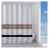 Tenda doccia Gedy TTE13231830 LIVING Bianco, marrone e nero