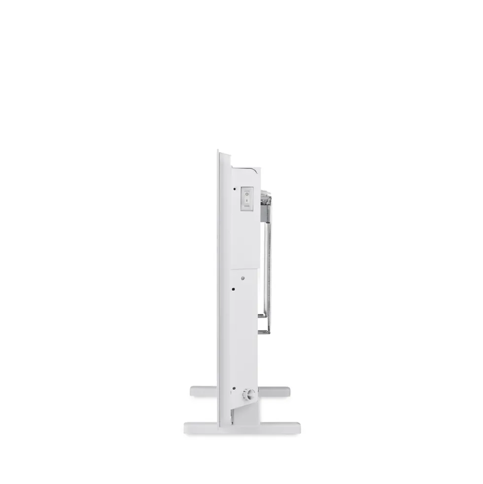 Termoconvettore Argo Fancy 1400W con pannello in vetro bianco e timer digitale