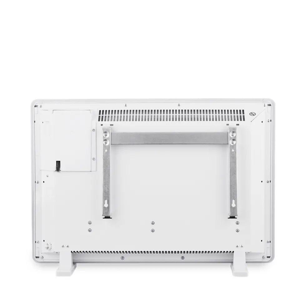 Termoconvettore Argo Fancy 1400W con pannello in vetro bianco e timer digitale