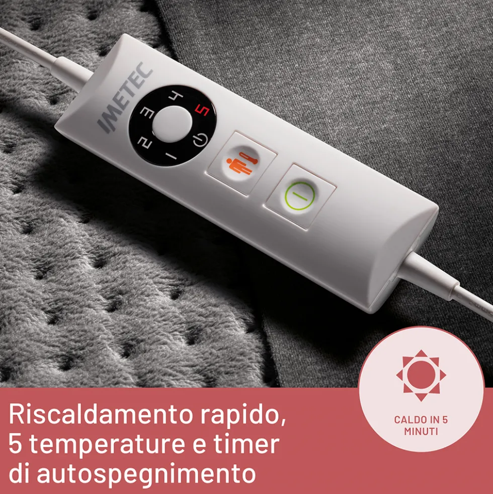 Termoforo rettangolare Imetec 16783 Intellisense con 5 temperature