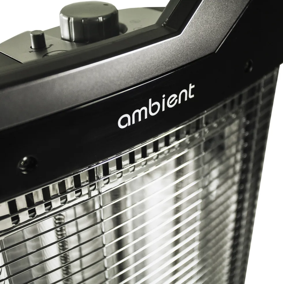 Termoventilatore Argo Ambient con fibra di carbonio e oscillazione 70°