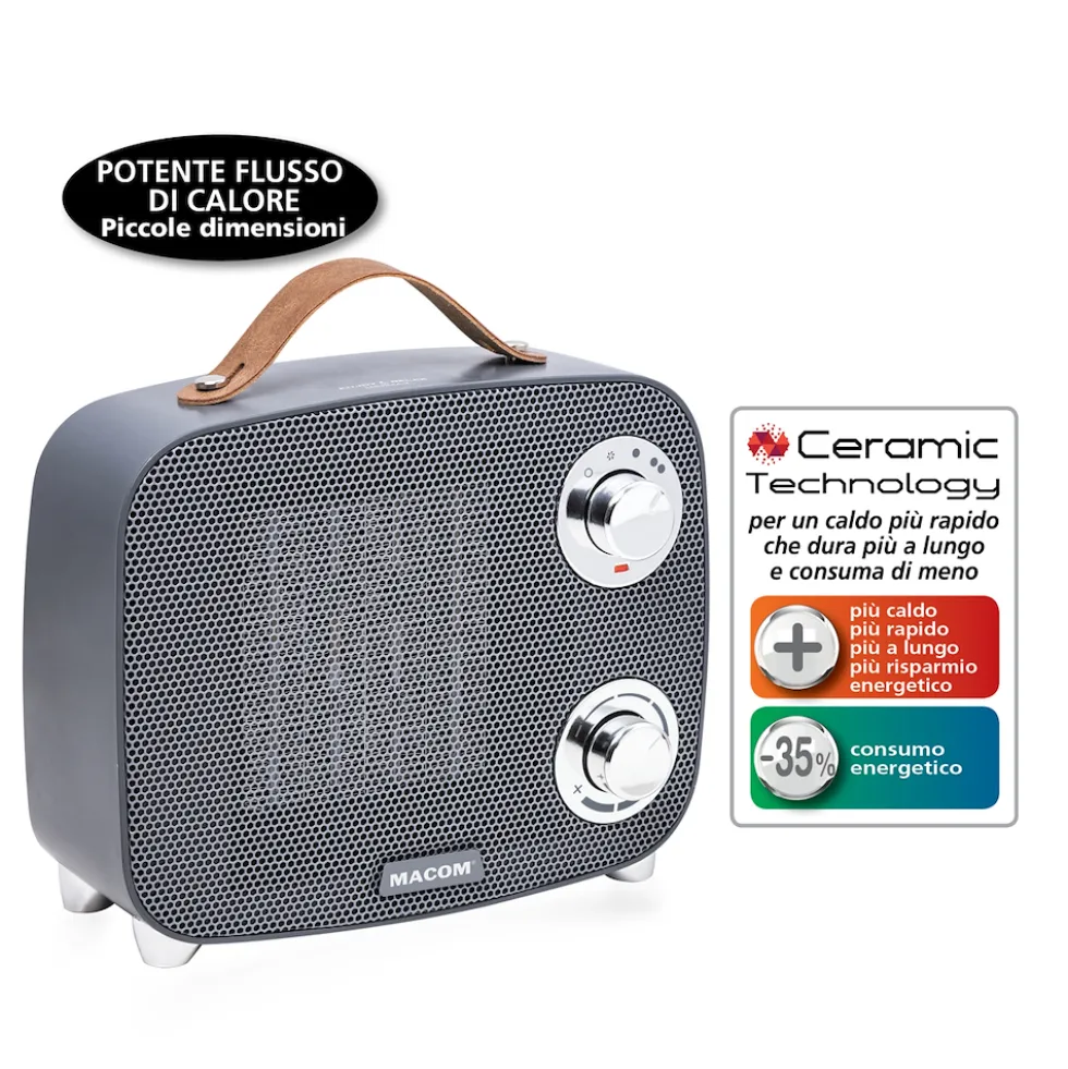 Termoventilatore ceramico Macom 942 Minimax 1500W